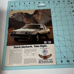 1983 Buick Skyhawk Original Print Ad Advertisement